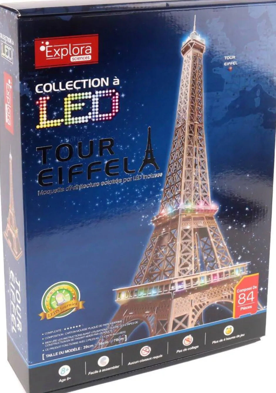 Puzzle 3d Tour Eiffel Lumineux 84 pièces^MGM Best