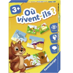 Puzzle duo : Où vivent-ils ?^Ravensburger New