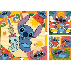 Puzzle 3x49 pièces - ALOHA ! Stitch^Ravensburger New