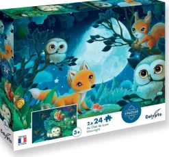 Puzzle 2x24 pièces Au clair de lune^Sentosphu00e8re Discount