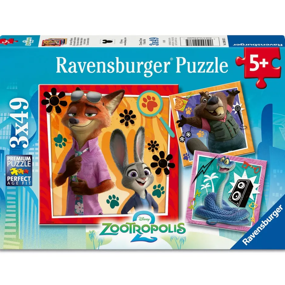 Puzzle 3x49 pièces Une nouvelle mission - Zootropolis 2^Ravensburger Sale