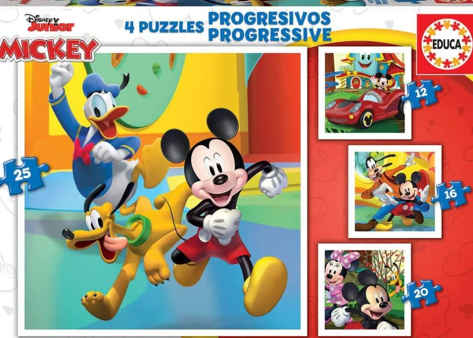 Puzzles Progressifs Mickey -^Educa Borras Clearance