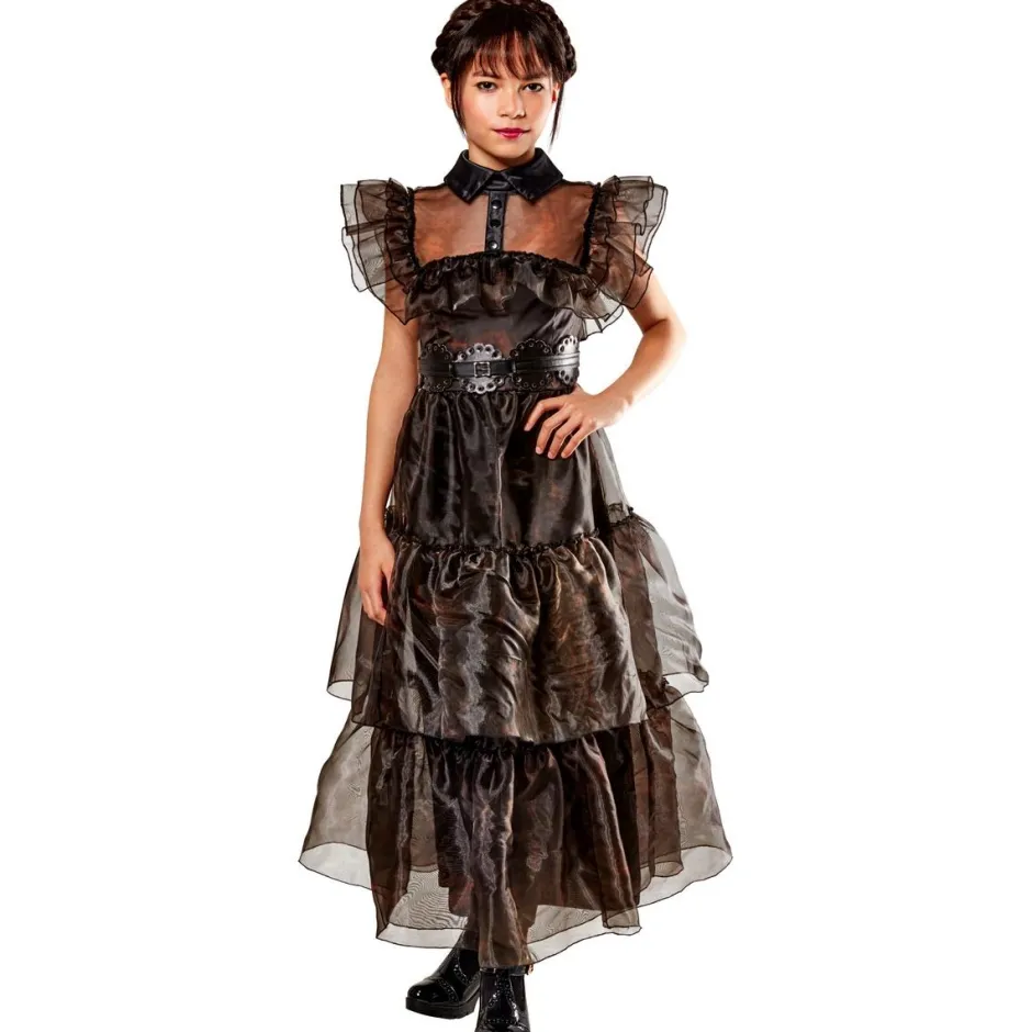 Robe de bal - déguisement Mercredi Addams 11/13 ans^Rubies Outlet
