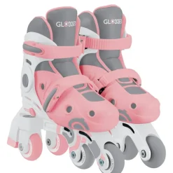 Roller en ligne 2 en 1 évolutif rose^Globber Discount
