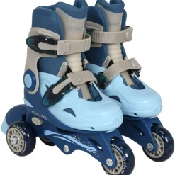 Rollers évolutifs 3 roues bleu taille 30-33^Moov'ngo