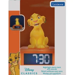 Réveil Veilleuse avec effets sonores Simba Le roi Lion^Lexibook Discount