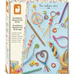Scoubidous peace et love 50 fils - Les ateliers déco^Janod Best
