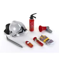 Set pompier avec casque et mégaphone - 7 pièces^Klein