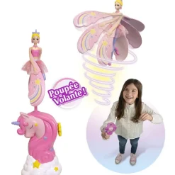 Sky dancers Poupée volante licorne Rainbow rose^Lansay Hot