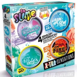 Slime pack de 4 pots texturés Xtra Senstations^Canal Toys Online