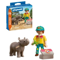 Soigneur et rhinocéros - Duo 72025^Playmobil Sale
