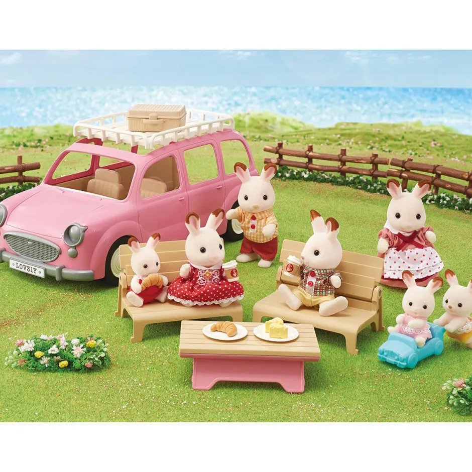- Le monospace rose et set de pique-nique 5535^Sylvanian Families Hot