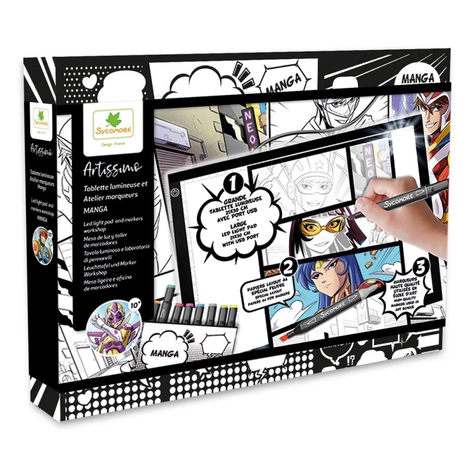 Tablette lumineuse et atelier Manga^Au Sycomore Hot