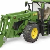 Tracteur avec fourche John deere 7R 350^Bruder Sale