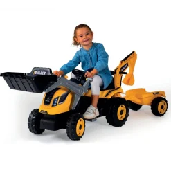 Tracteur Builder Max avec remorque^Smoby