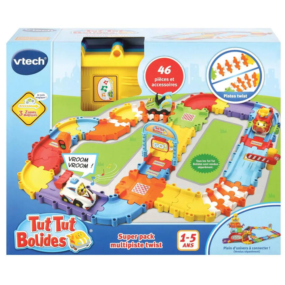 Tut Tut Bolides : Super pack multipistes twist^VTech Outlet