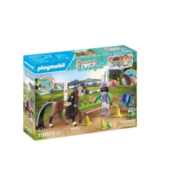 Zoe et Blaze avec parcours d'obstacles Horses of Waterfall 71355^Playmobil Clearance